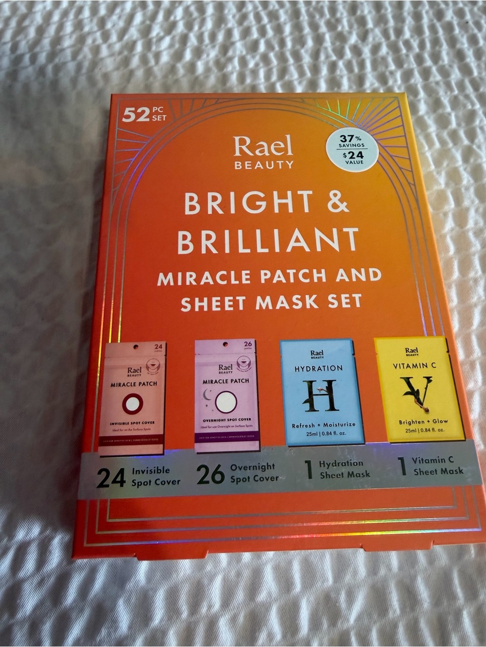 Rael Beauty Bright & Brilliant Miracle Patch and Sheet Mask Set